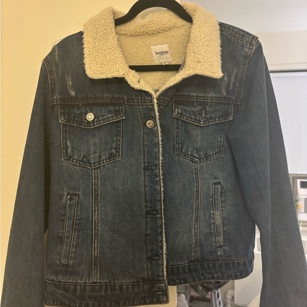 Sherpa denim jacket
